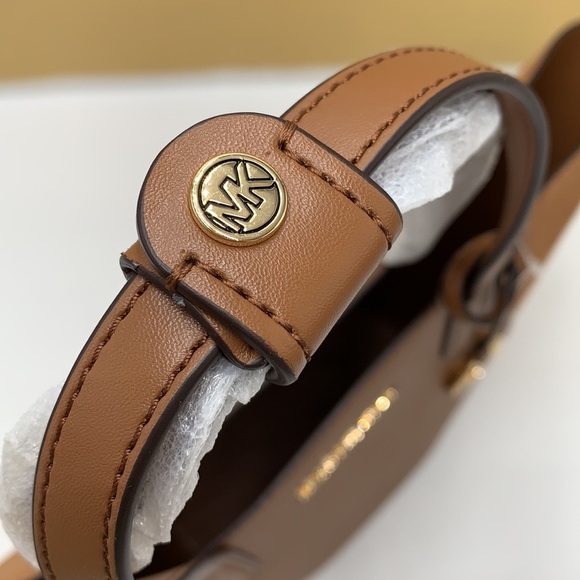 MICHAEL KORS PORTIA SMALL TOTE LUGGAGE COLOR Pebbled leather/ suede - Picture 5 of 16